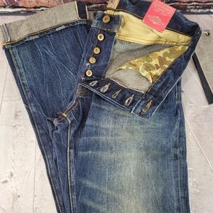 PRPS Men's Selvedge Barracuda Straight-Leg